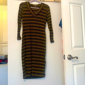 Knitted stretchy long dress